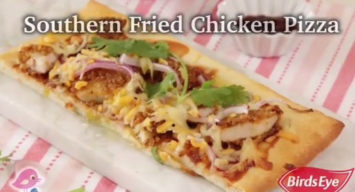 Southern Fried Chicken Pizza