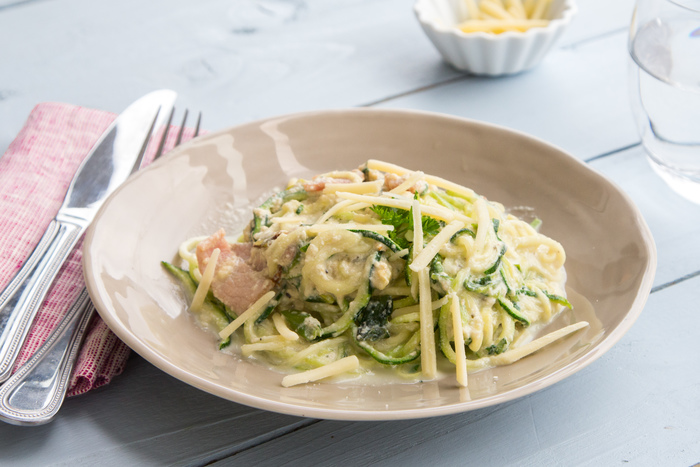 Courgetti carbonara