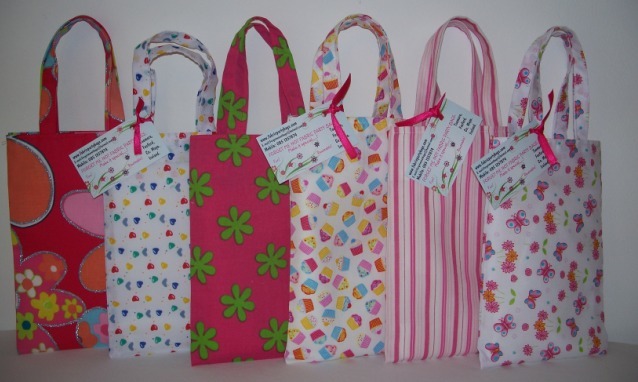 Forget me not Fabric Party Bags
