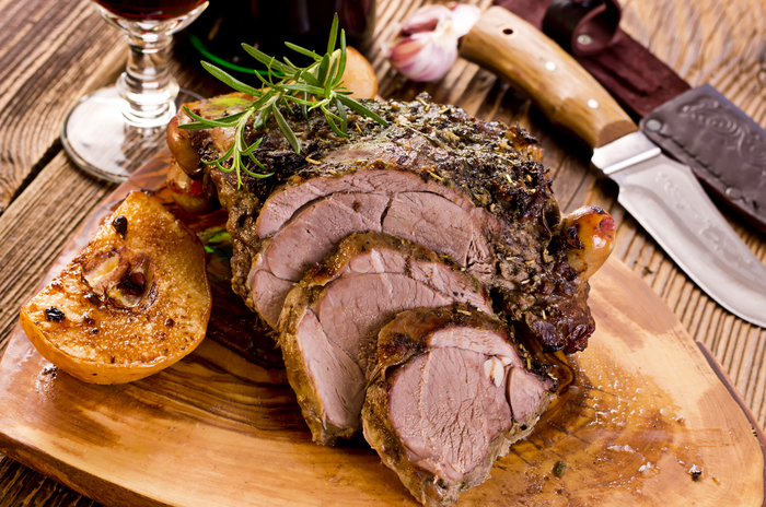 Herb crusted lamb