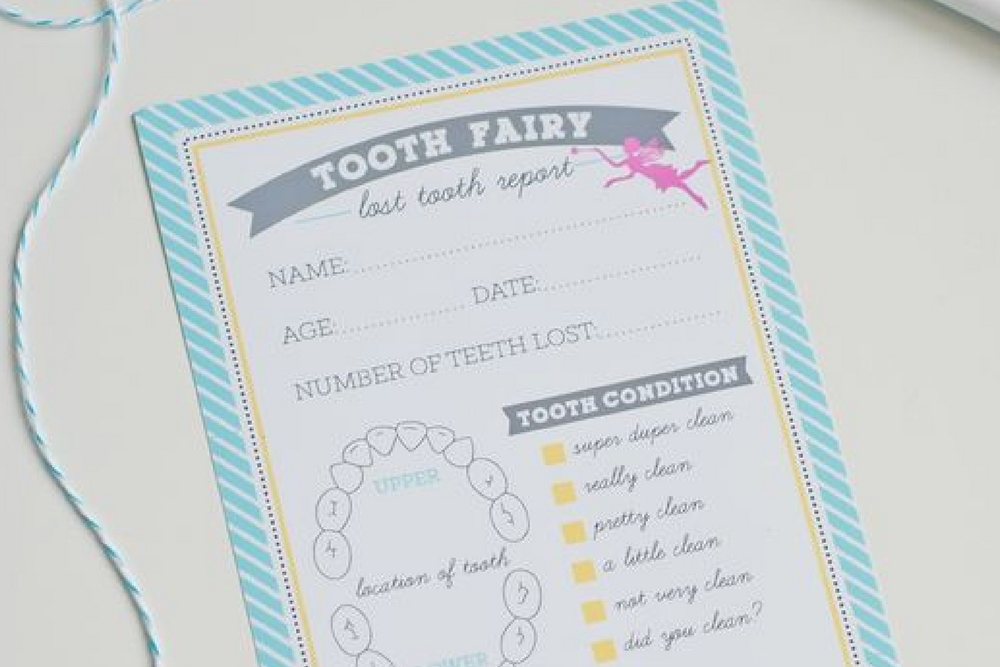 letters from the tooth fairy templates