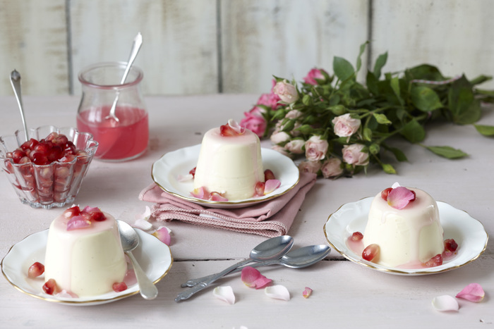 Rose and Vanilla Panna Cotta