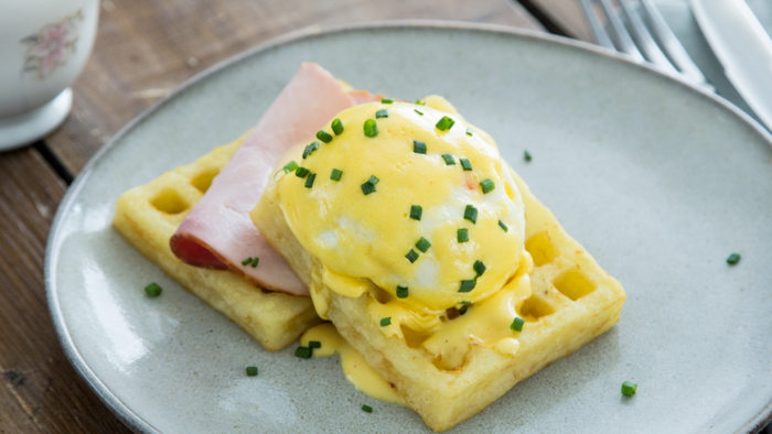 Gluten-free Waffle Benedict