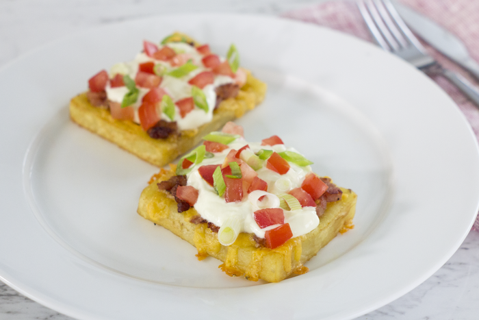 Gluten-free Loaded Potato Waffles