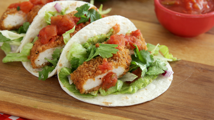 Southern Fried Chicken Tacos