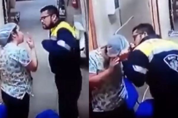 Shocking Footage Shows Paramedic KICKING Pregnant Nurse In The