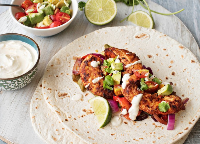 Chicken Fajitas with Cherry Tomato Salsa 