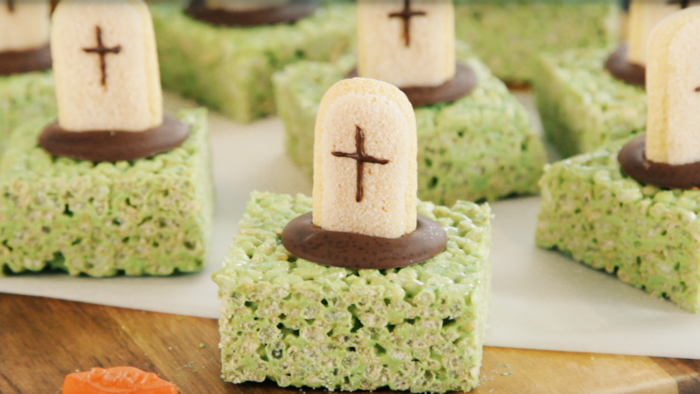 Graveyard rice puff treats