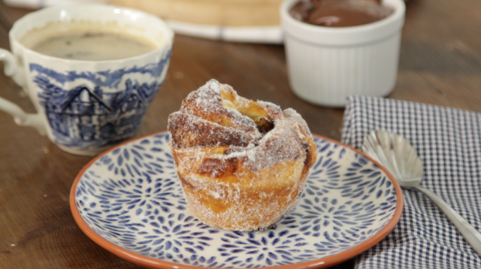 Nutella banana cruffins