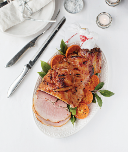 Easy carve Irish ham with marmalade glaze