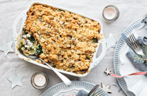 Spinach and ricotta crumble