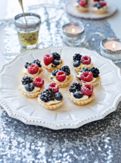 Mixed berry tartlets