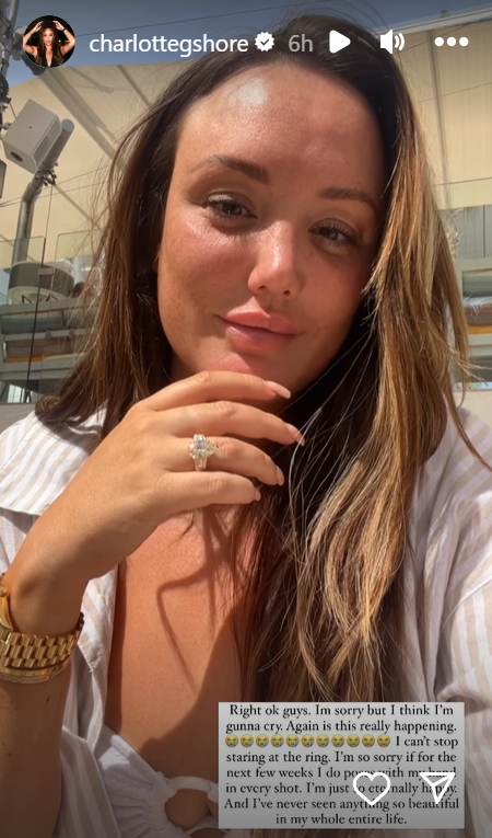 Charlotte Crosby Shares First Look At Dazzling Engagement Ring 