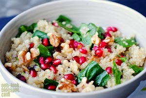 Quinoa pomegranate salad