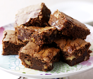 Caramel swirl chocolate brownies