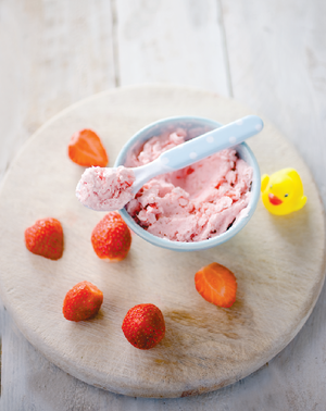Icy strawberry cream