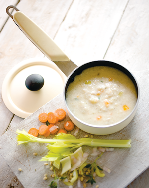 Vegetable soup with barley