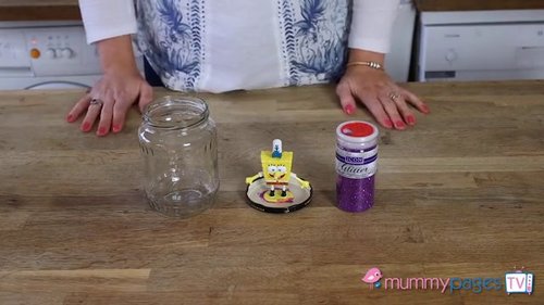 A glitter globe