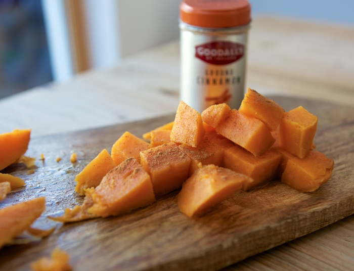 Roasted Sweet Potato and Cinnamon Fingers