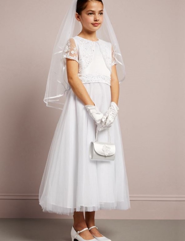 m&s communion dresses